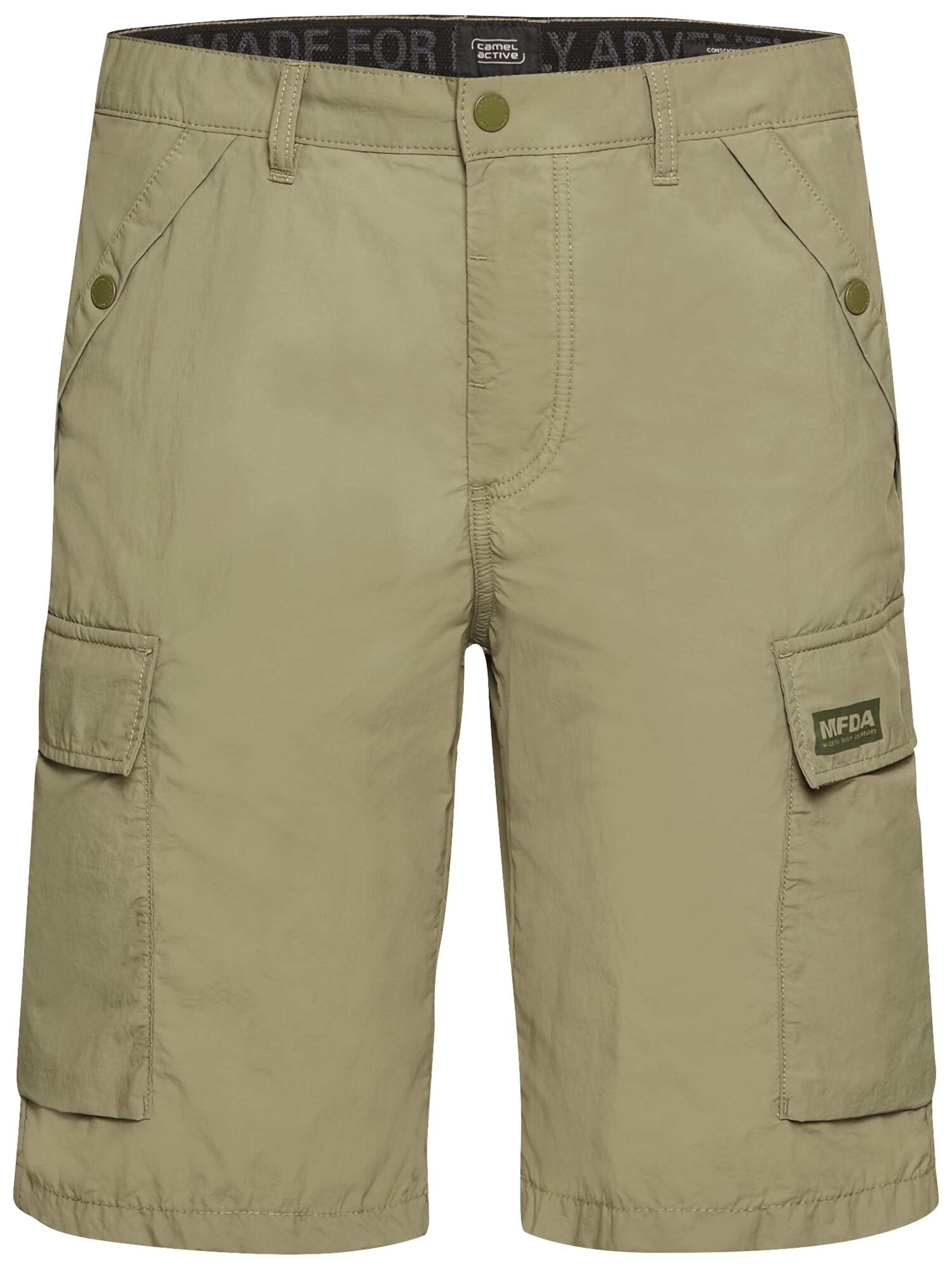 CAMEL ACTIVE Regular Cargo Shorts Regular Fit in Grün: Vorderseite