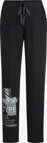 MIAMODA Regular Pants in Black: front