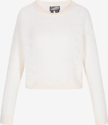 DreiMaster Vintage Sweater in White: front