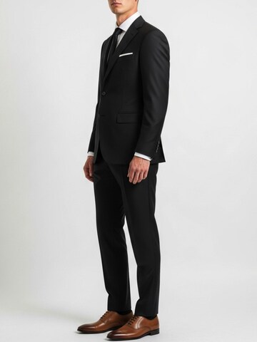 Keskin Collection Skinny Suit 'Anzug 2 teilig Slim Fit viele Farben' in Black