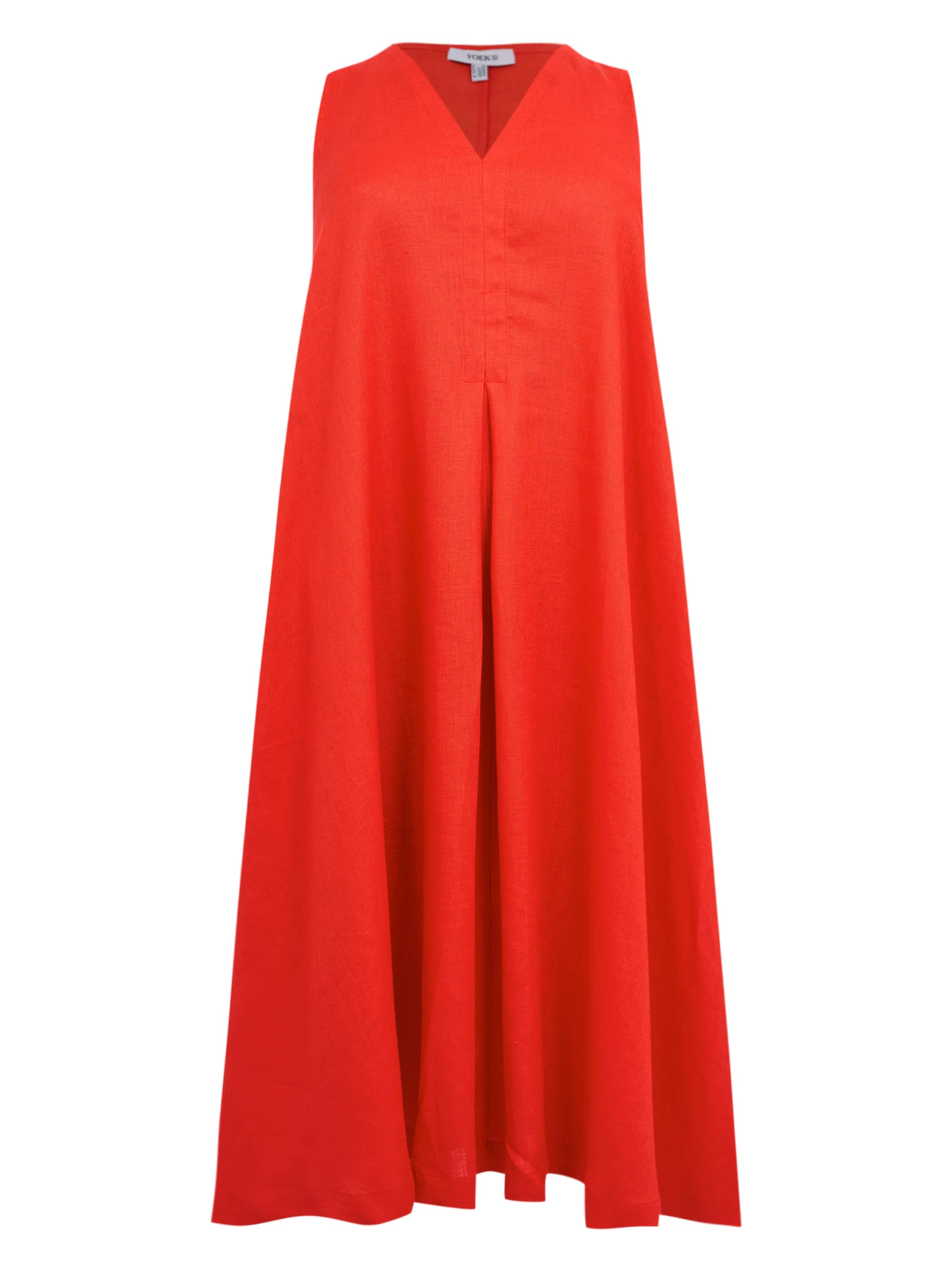 YOEK Jurk in Rood: voorkant
