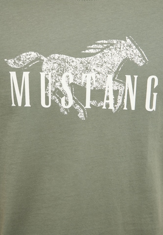 MUSTANG T-Shirt 'Style Austin' in Grün