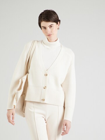 BOSS Knit cardigan 'Fousse' in White: front