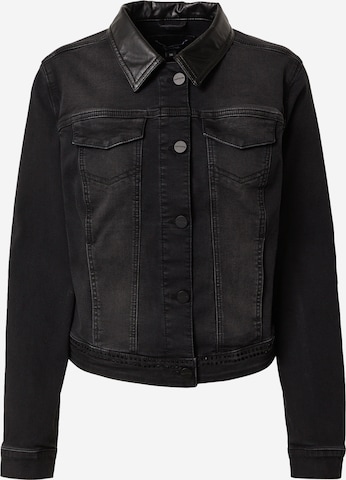 COMMA Slim fit Between-Season Jacket in Black: front