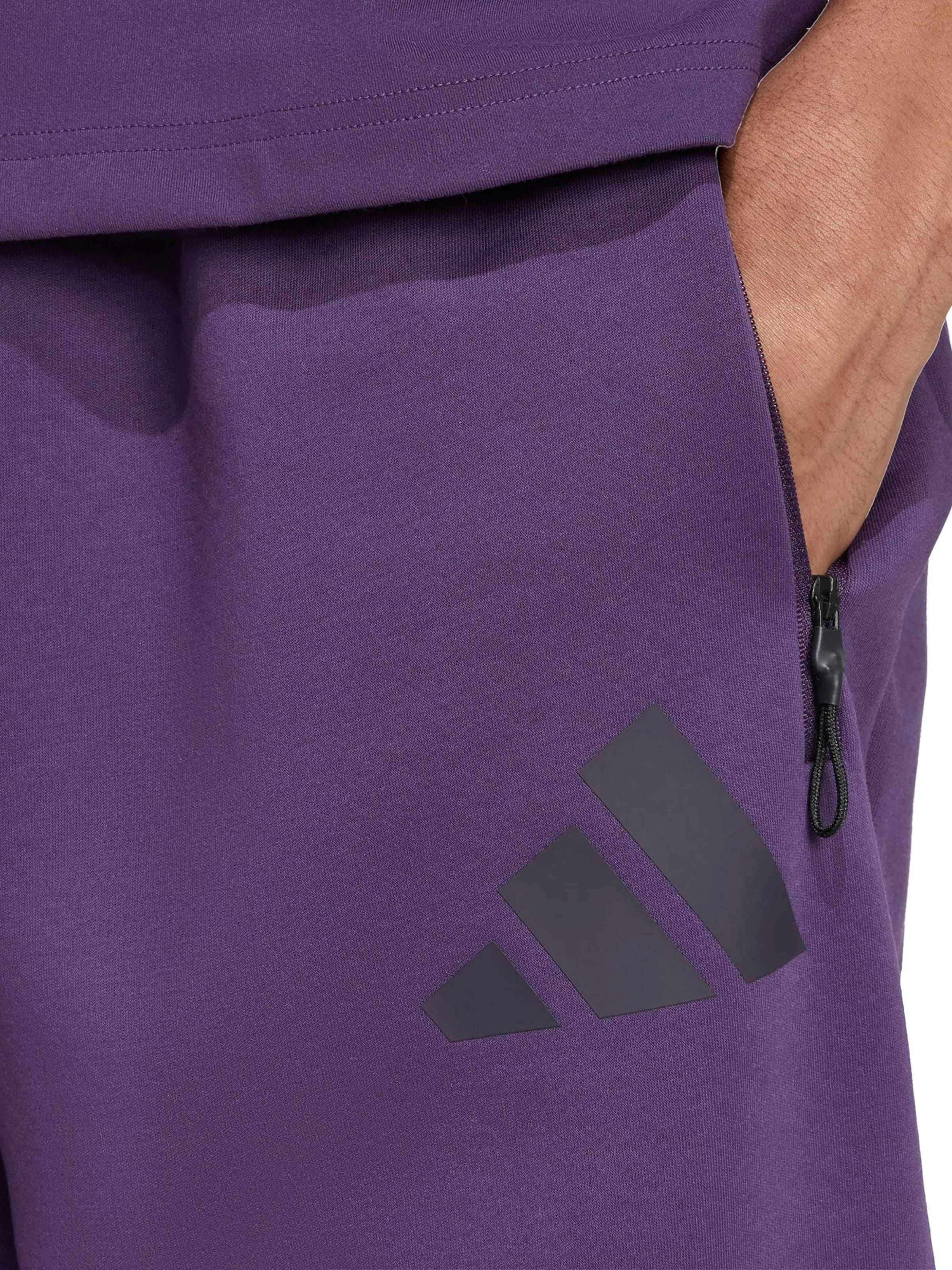 ADIDAS SPORTSWEAR Широка кройка Спортен панталон 'Z.N.E.' в лилав