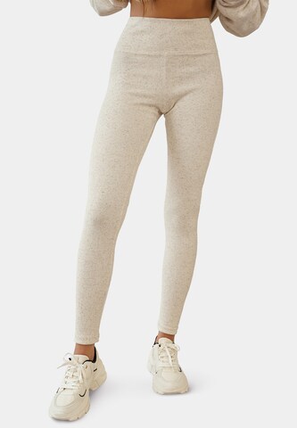 Ombre Skinny Leggings in Beige