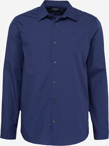 Coupe regular Chemise BURTON MENSWEAR LONDON en bleu : devant