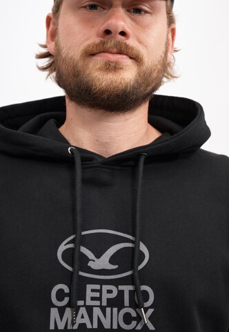 Cleptomanicx Sweatshirt 'Möwe Plate' in Black