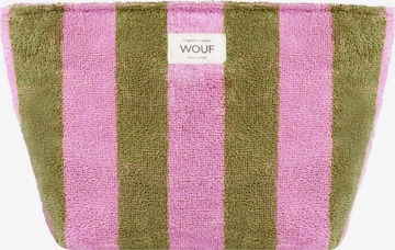 Wouf Toiletry Bag 'Terry Towel' in Green: front