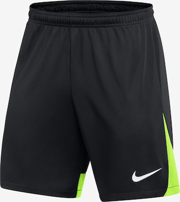 NIKE Regular Workout Pants in Black: front