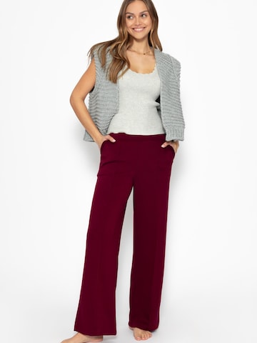 SASSYCLASSY Wide Leg Hose in Rot