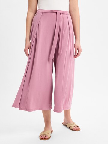 Ragwear Loose fit Pleat-Front Pants ' Rozalia ' in Red: front