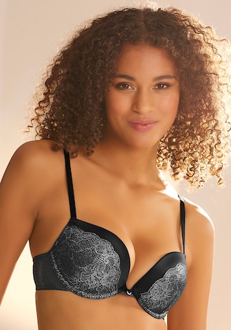 LASCANA Push-up BH in Zwart: voorkant