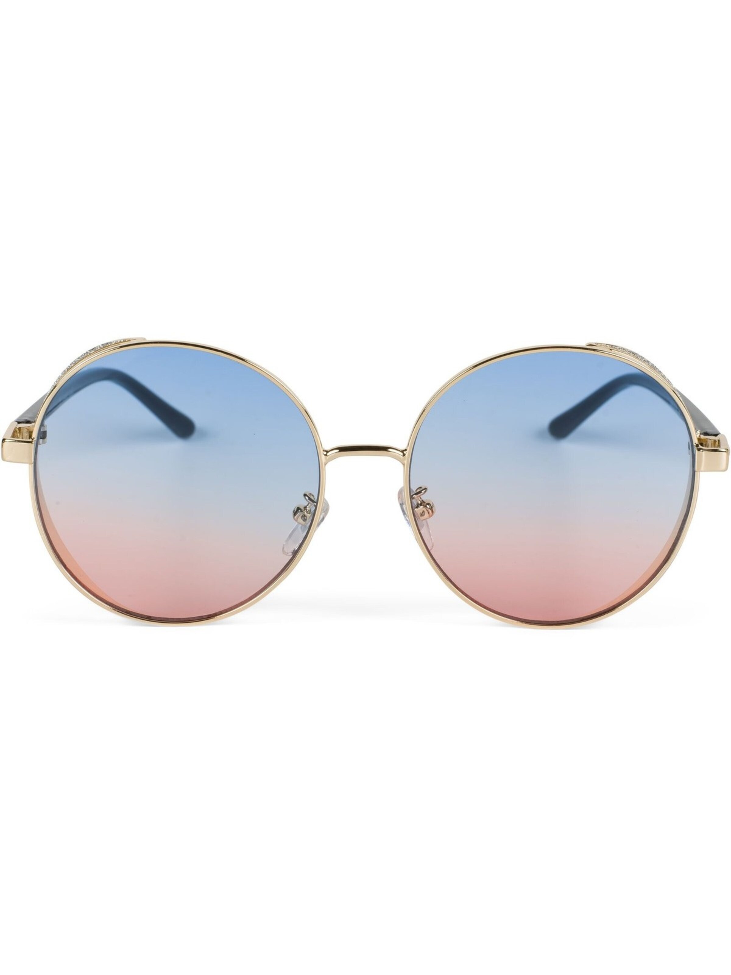 styleBREAKER Sonnenbrille 'Runde Sonnenbrille mit Glitzer Side Shield' in Mischfarben