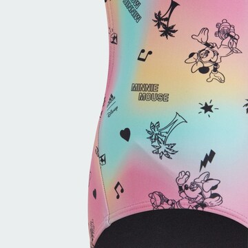 ADIDAS SPORTSWEAR Urheilullinen uima-asu 'Adidas x Disney Minnie on Roller Skates' värissä vaaleanpunainen