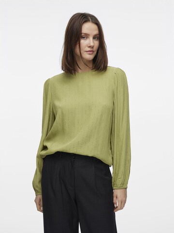 VILA - Blusa en verde: frente
