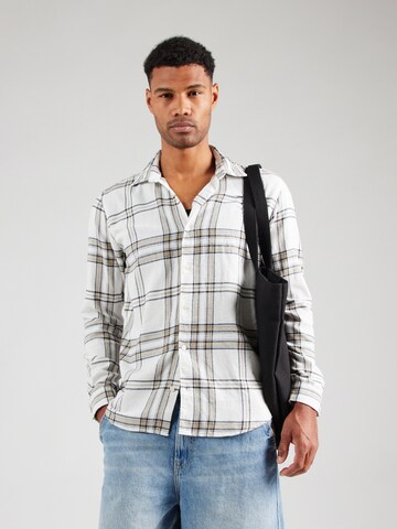 balts JACK & JONES Komforta piegriezums Krekls 'JORJOSHUA': no priekšpuses
