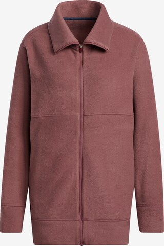 ADIDAS PERFORMANCE Functionele fleece jas in Rood: voorkant