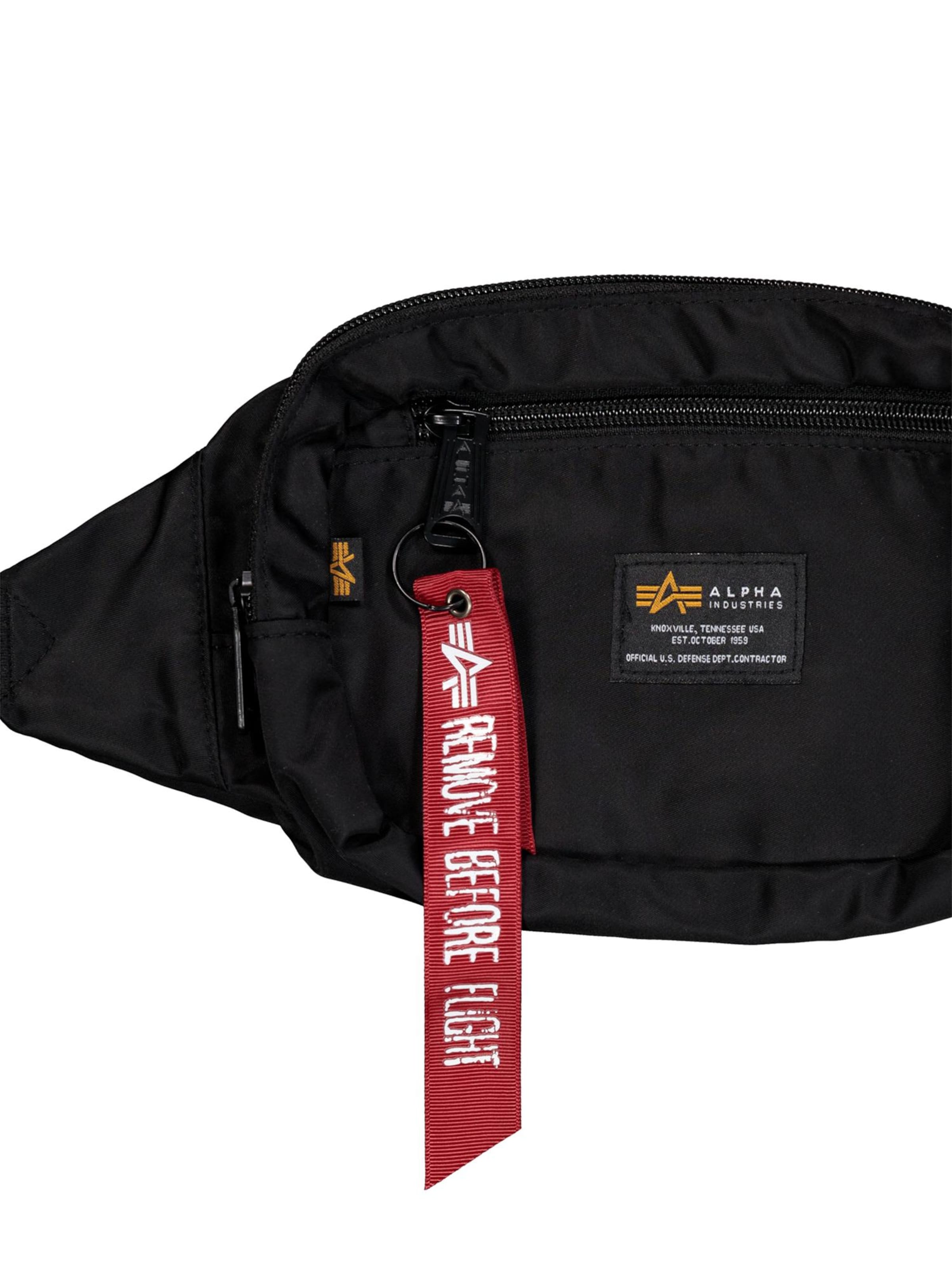 ALPHA INDUSTRIES Crossbody Bag 'Crew' in Black