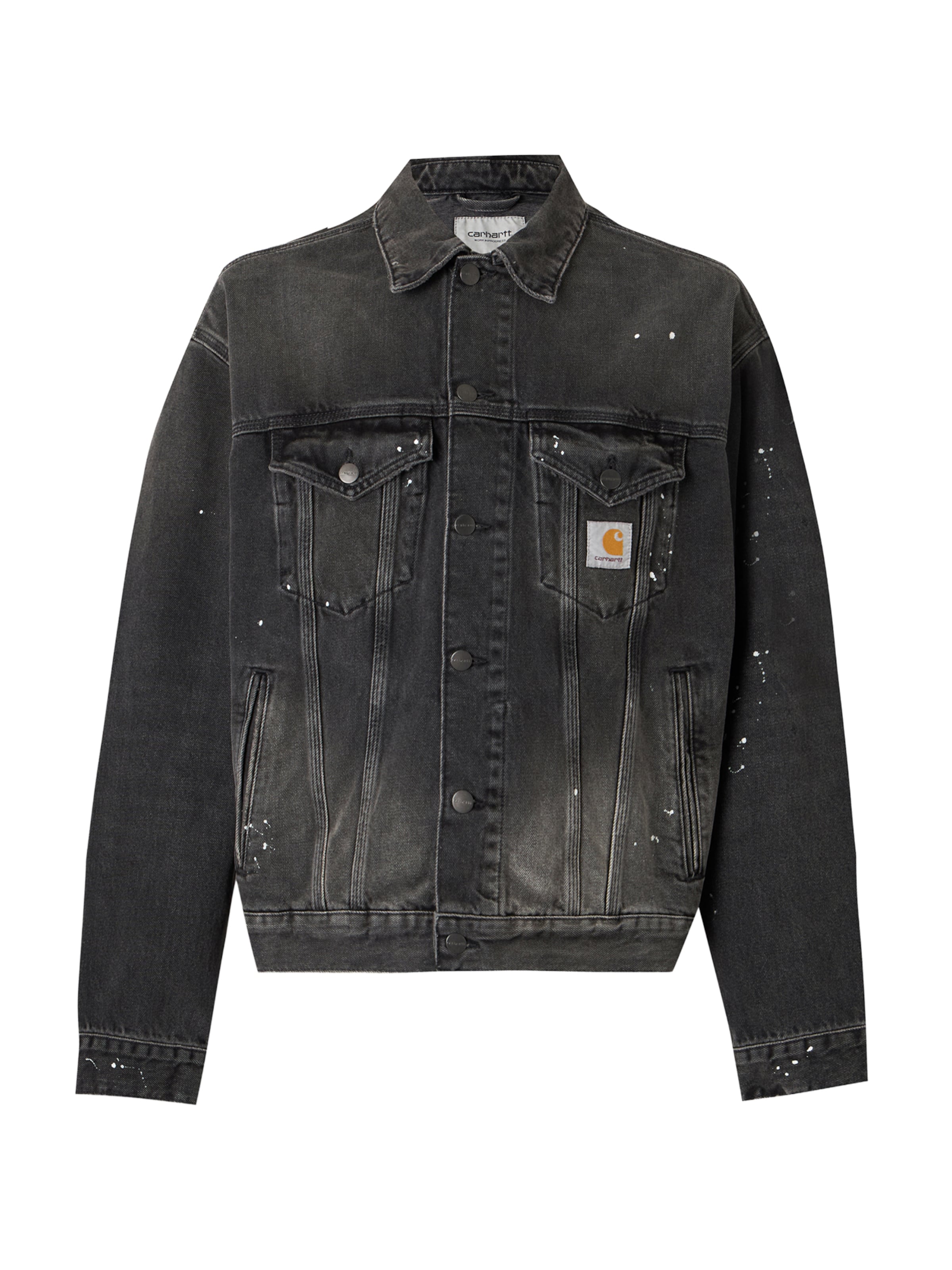 Veste mi-saison 'Helston' Carhartt WIP en noir : devant