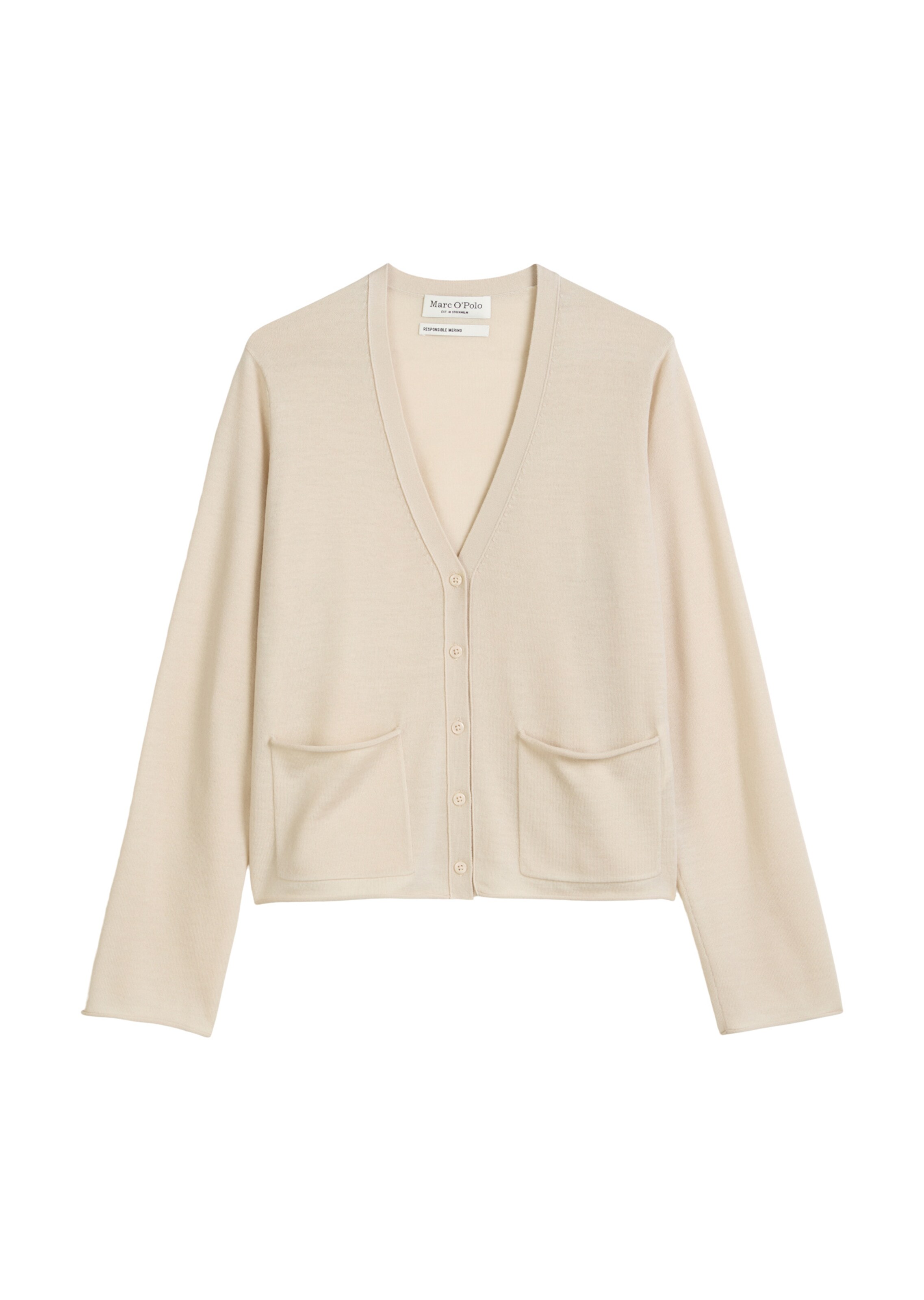 Marc O'Polo Knit cardigan in Beige: front