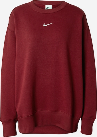 Nike Sportswear Sweatshirt in Rood: voorkant