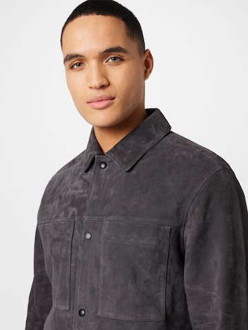 AllSaints Regular fit Button Up Shirt 'EMLEY' in Grey