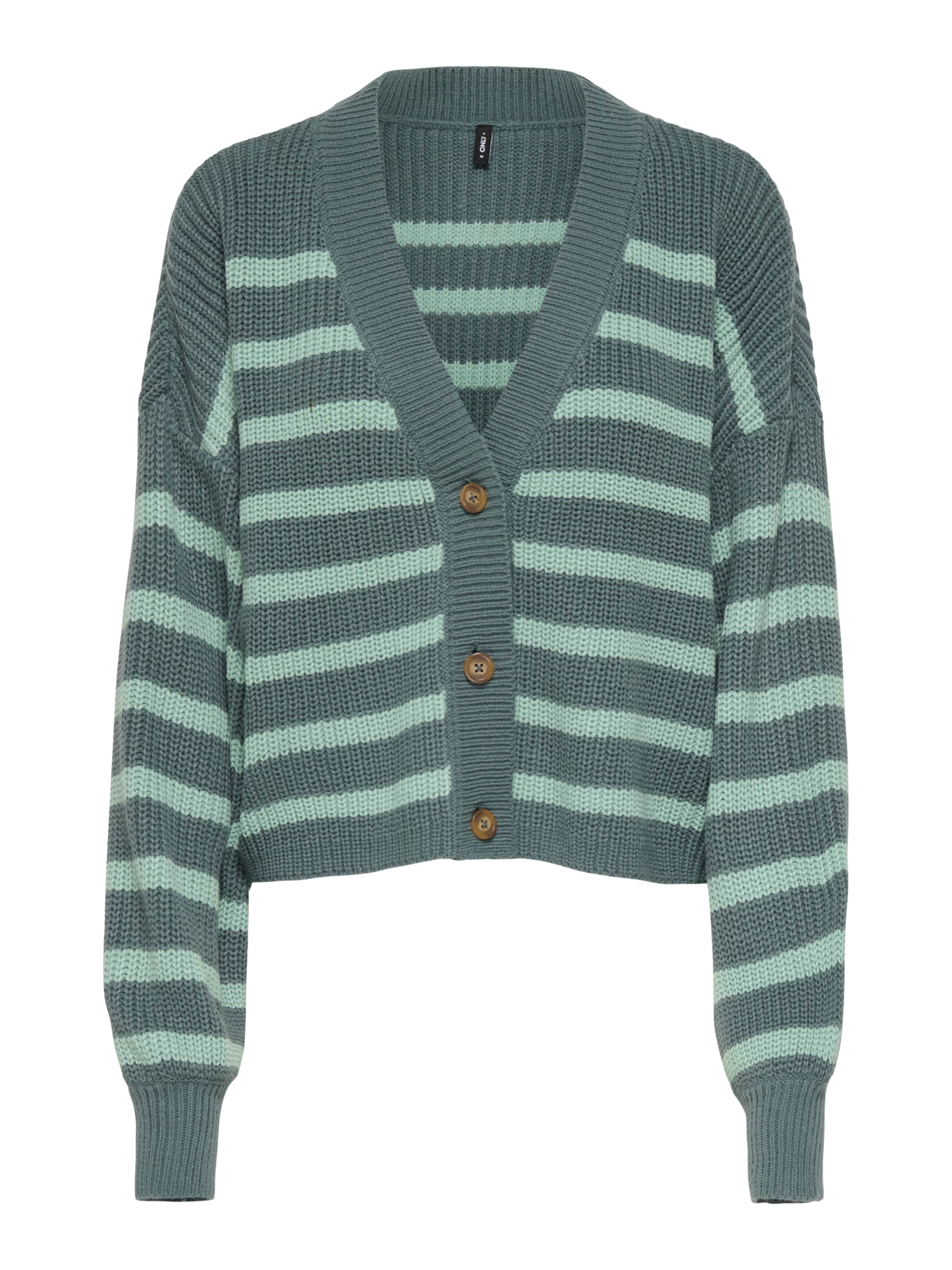 ONLY Плетена жилетка 'ONLCALLIE' в зелено: отпред