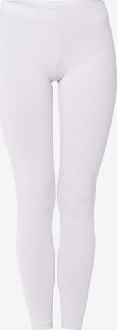 celodoro Slim fit Leggings 'Stretchy' in White: front