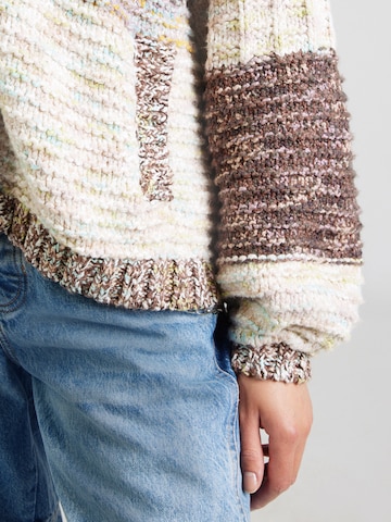 Free People Вязаная кофта 'ISABELLA' в Бежевый