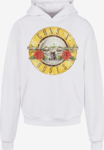 Sweat-shirt 'Guns 'n' Roses' F4NT4STIC en blanc : devant