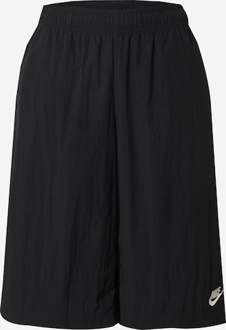 juoda Nike Sportswear Laisvas Kelnės: priekis