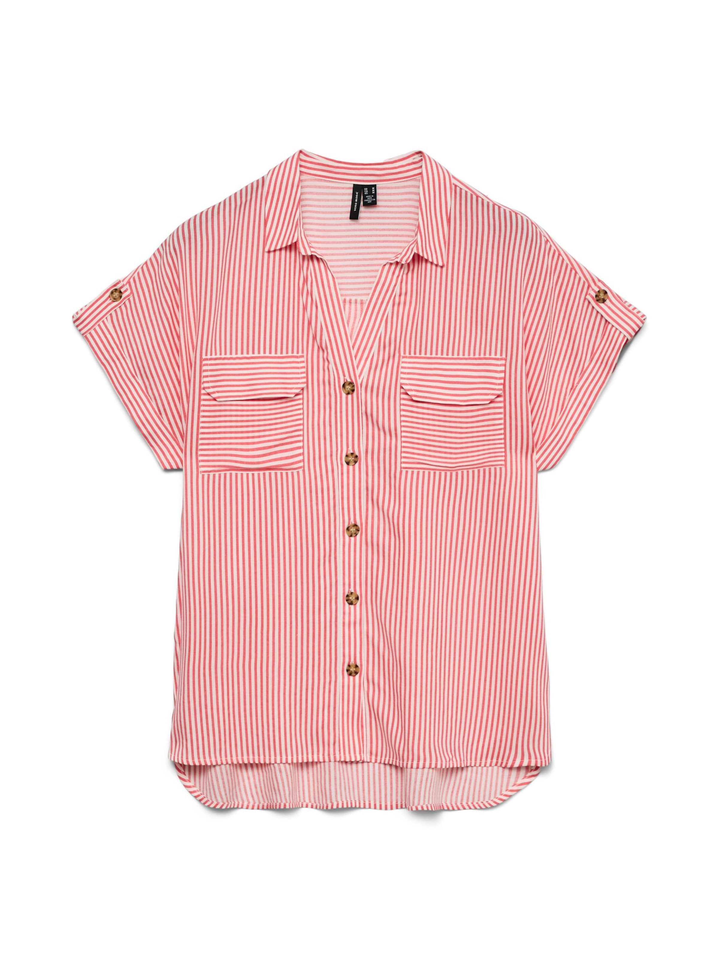 VERO MODA Halenka 'VMBumpy' ve velikosti XS - červená / bílá, Produkt