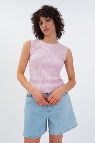 Aligne - Camisa 'Fion' em rosa: frente