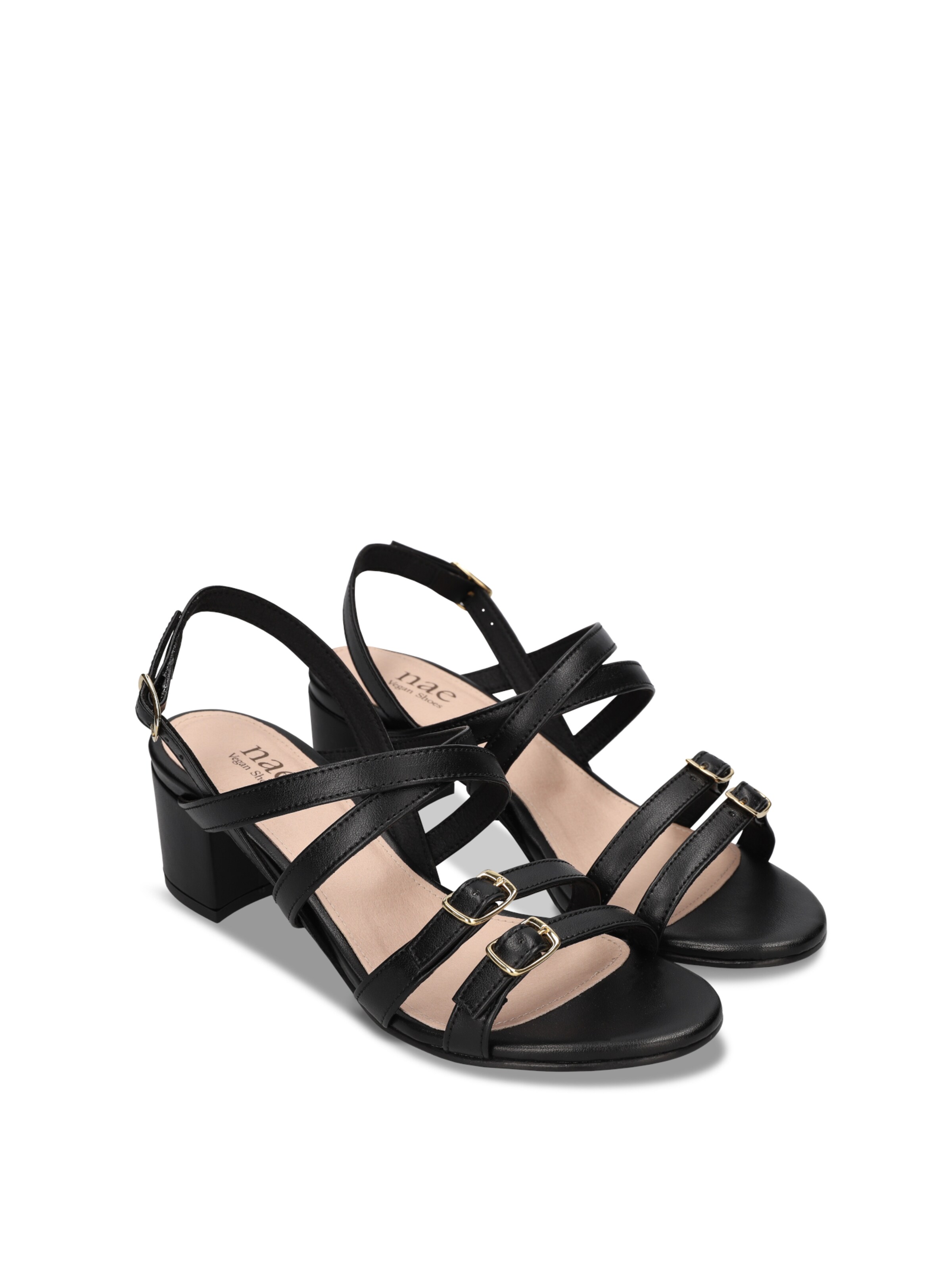 Sandalo 'Hebea' di nae Vegan Shoes in nero