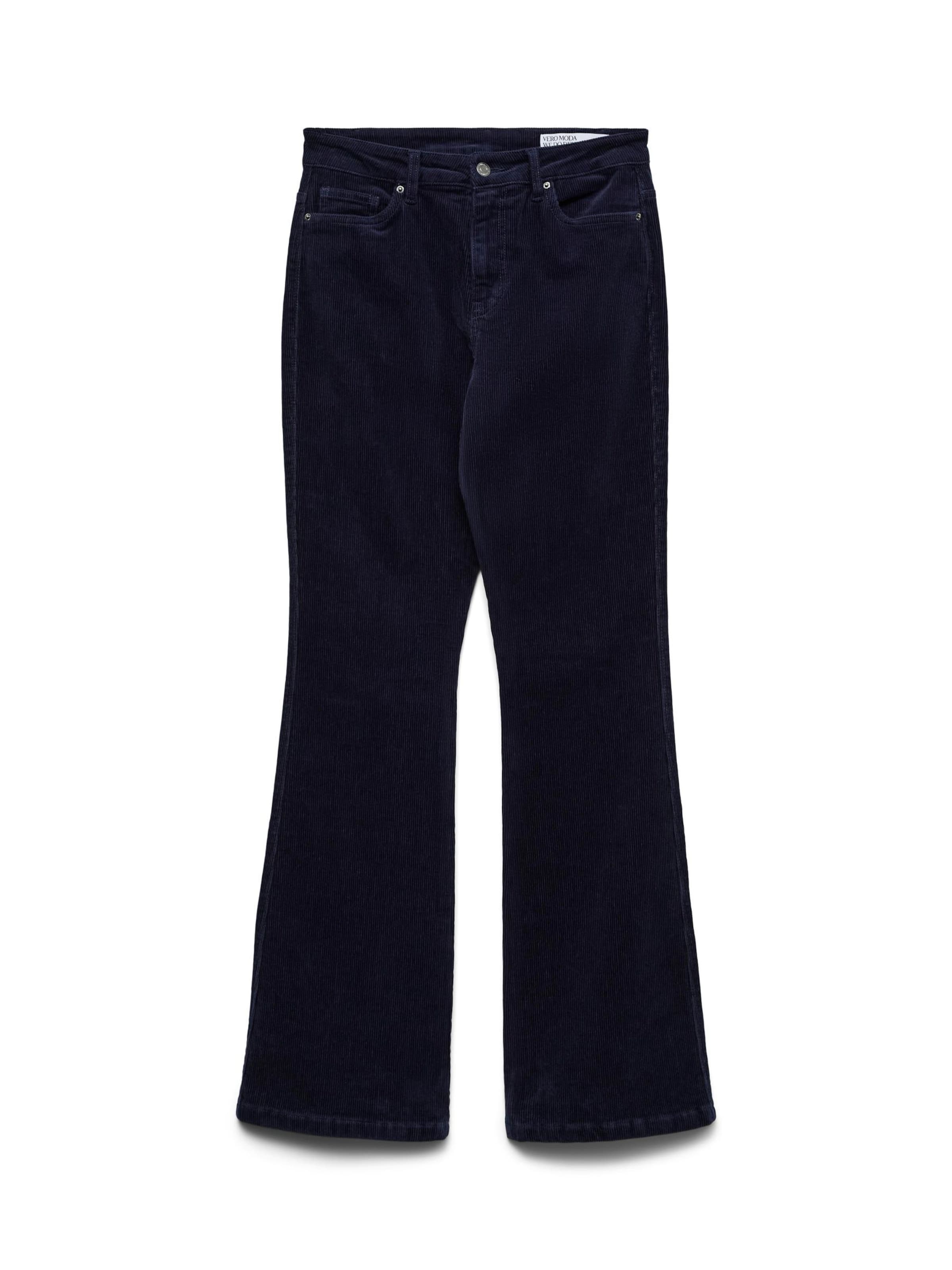 VERO MODA Flared Bukser 'VMSiga' i blå: forside