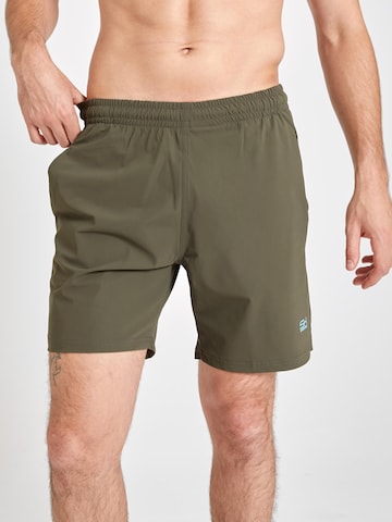 SPORTKIND Sports trousers 'Regular' in Green: front