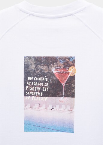 MANGO MAN Sweatshirt 'COCKTAIL' in White