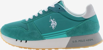 Baskets basses 'Jake' U.S. POLO ASSN. en vert : devant