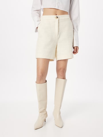 modström Regular Broek 'Dime' in Beige: voorkant