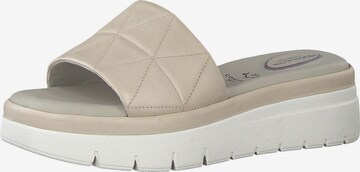 TAMARIS Mules in Beige: front