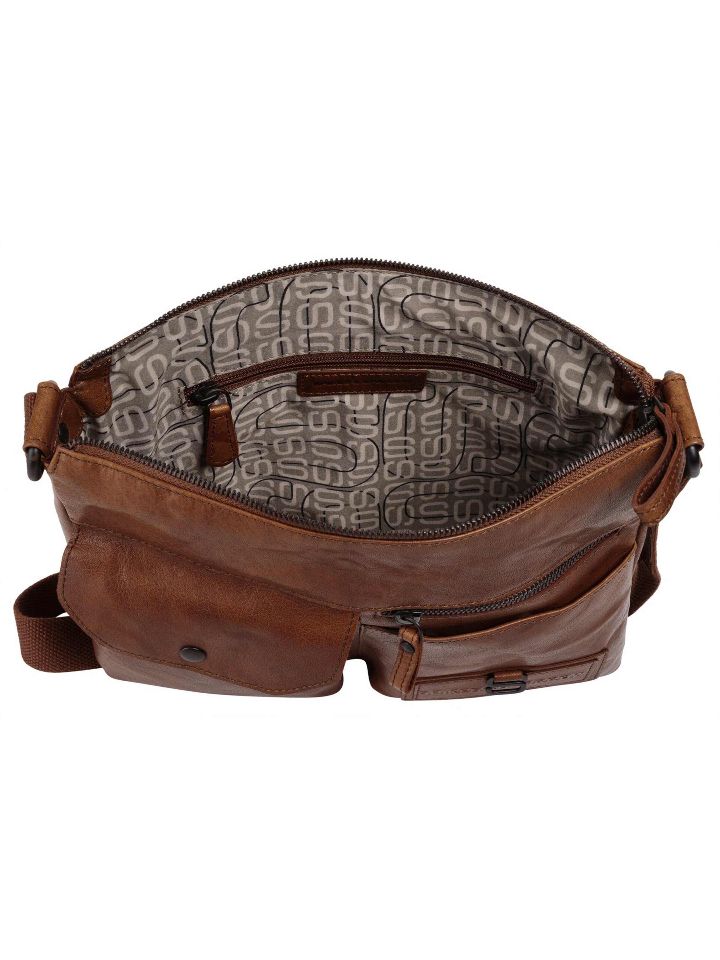 Spikes & Sparrow Schoudertas 'SHOULDER BAG' in Bruin