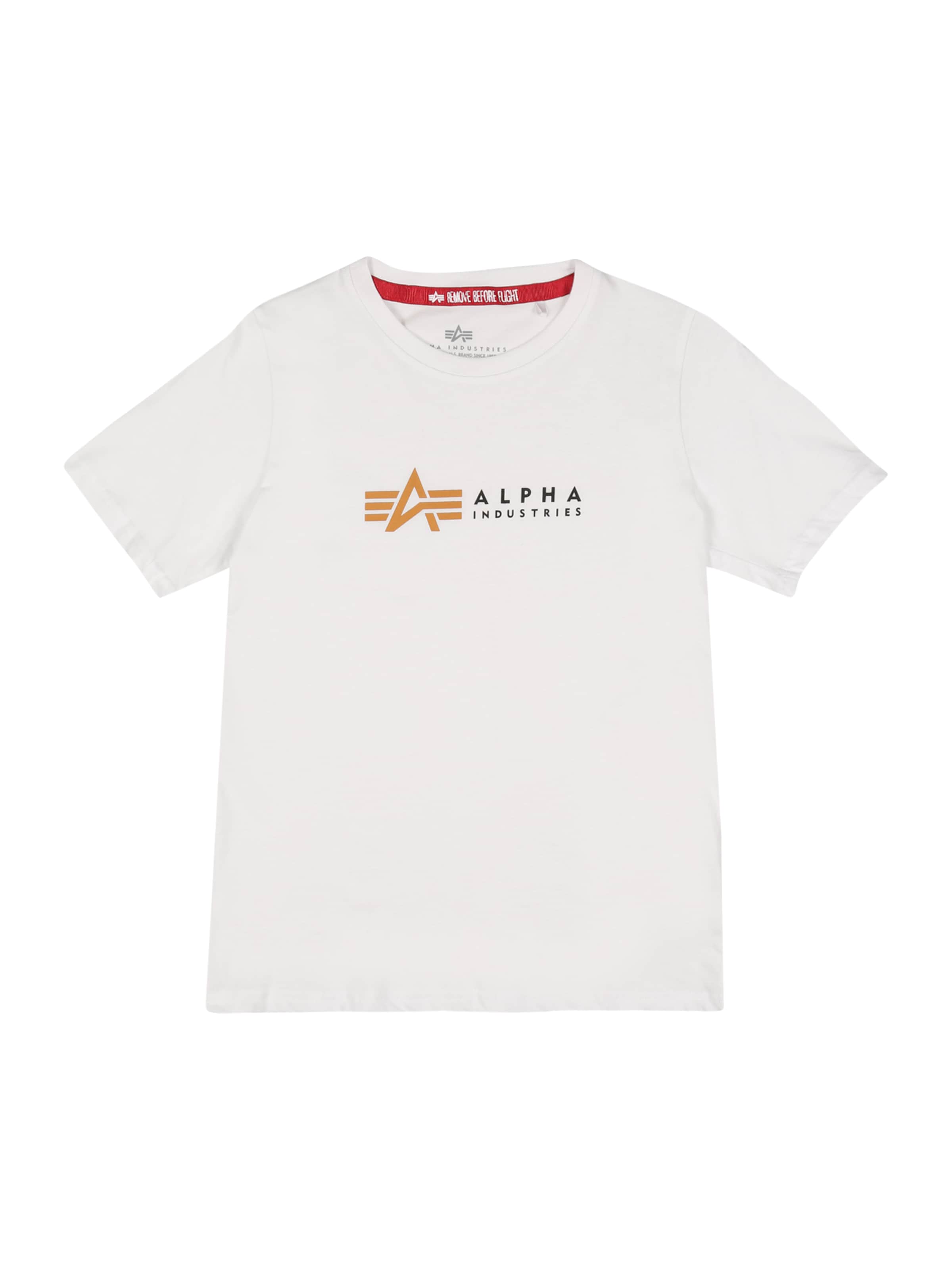 ALPHA INDUSTRIES Koszulka w kolorze biały: przód