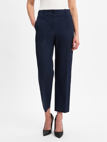 Effilé Pantalon à plis ' Tecarino ' BOSS en bleu : devant