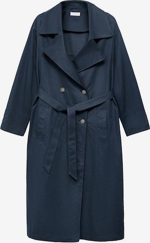 MANGO TEEN Between-Seasons Coat in Blue: front