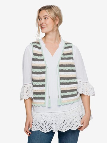 SHEEGO Knitted Vest in Mixed colors: front