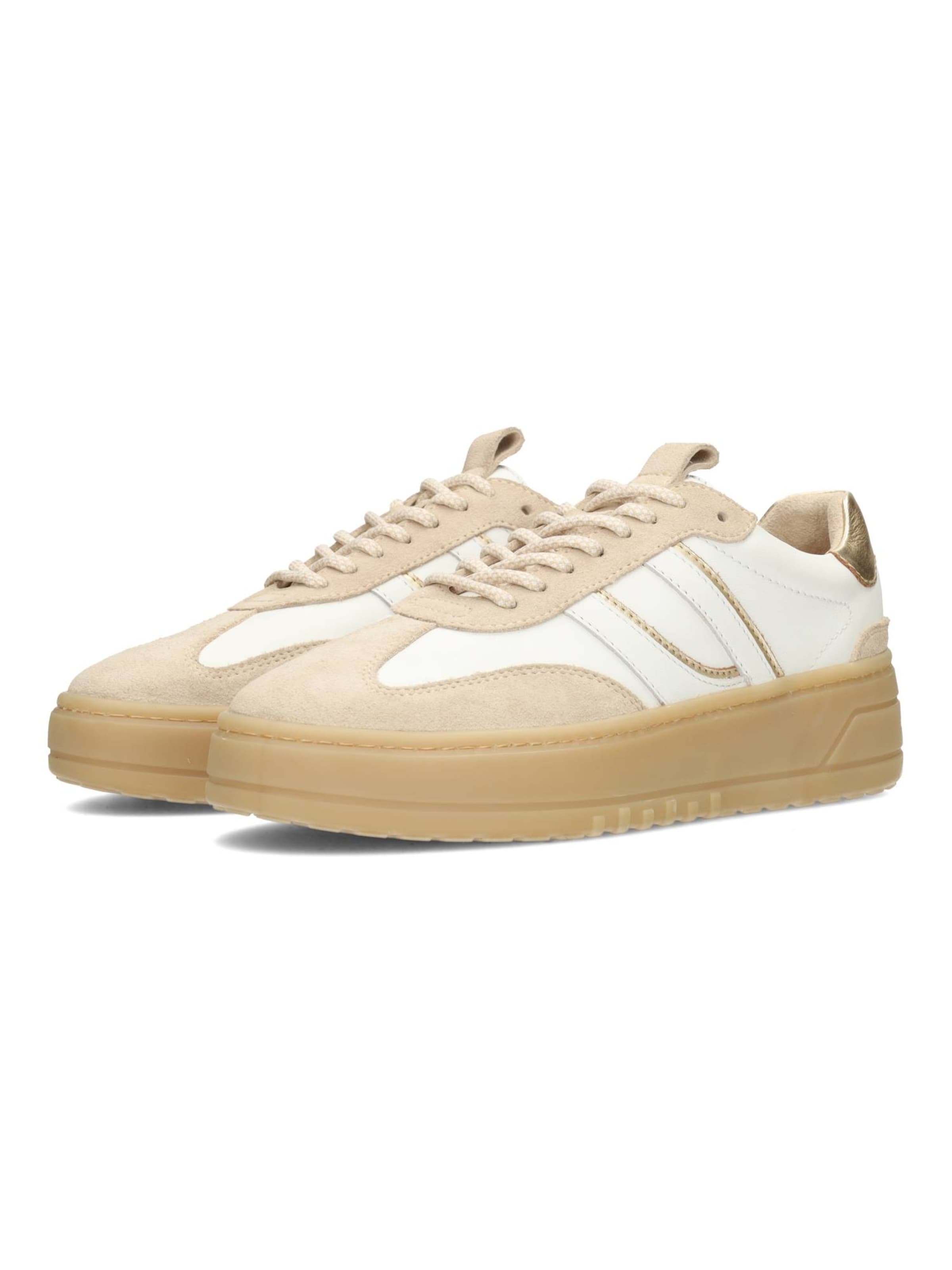 PS Poelman Sneakers laag 'ANEMONE' in Beige