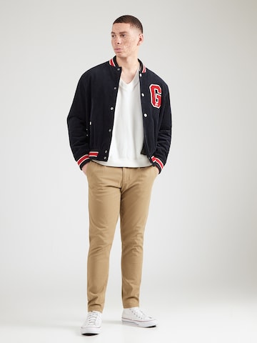 Lindbergh Ozke Hlače z naborki 'Superflex' | bež barva