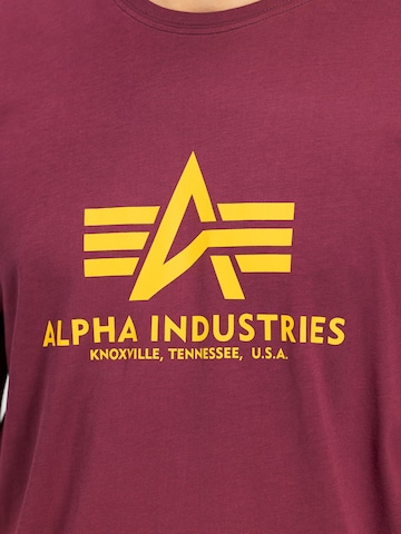 ALPHA INDUSTRIES Shirt 'Basic 2 Pack'‌‌‌‌‌‌‌‌ in Rot