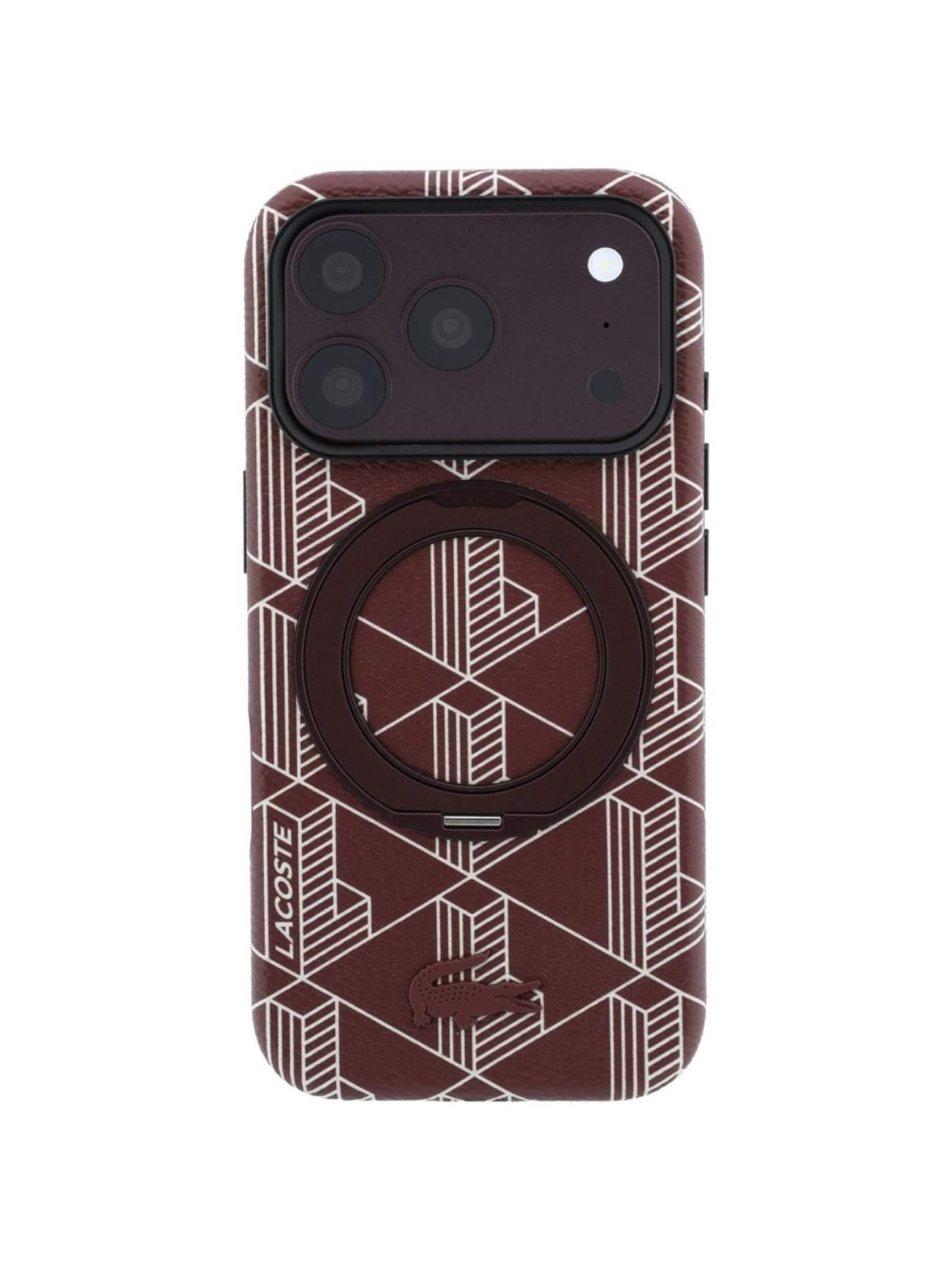 LACOSTE Θήκη κινητού τηλεφώνου 'Lacoste iPhone 18 Pro Max / 17 Pro Max Blend with Ring Stand MagSafe' σε κόκκινο: μπροστά